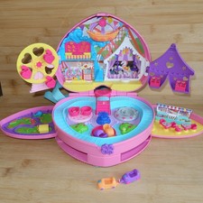 Polly Pocket Micro Theme Park Funfair Heart Backpack Playset Mattel 2019