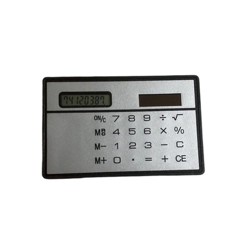 Digit calculator with - digit, solar