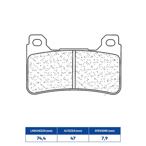 Front racing brake - pads, for