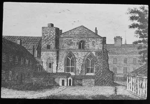 Glass magic lantern slide - magic,