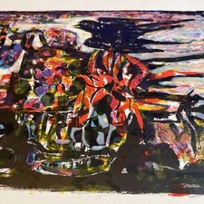 Yvette ALDE Lithograph SWALLOW