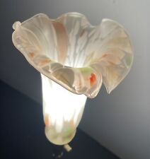 Lily Tulip Fluted Glass Shade For Lamp For Light Art Nouveau Style