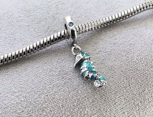 Turquoise seahorse sterling - seahorse,