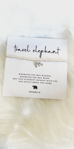 Travel elephant silver plated - travel,