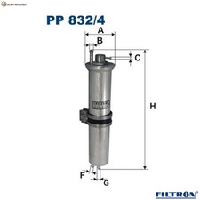 FUEL FILTER PP 832/4 FOR BMW