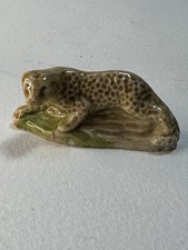 VTG Wade England Red Rose Tea  Porcelain Figurine Leopard Cheetah Cat Whimsies
