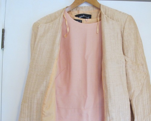 Salmon pink dress and - dress,