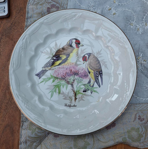 Vintage goldfinch thistle - goldfinch, on