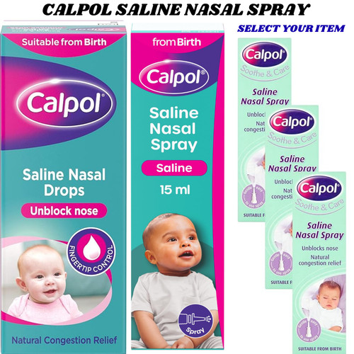 Calpol saline nasal spray - saline,