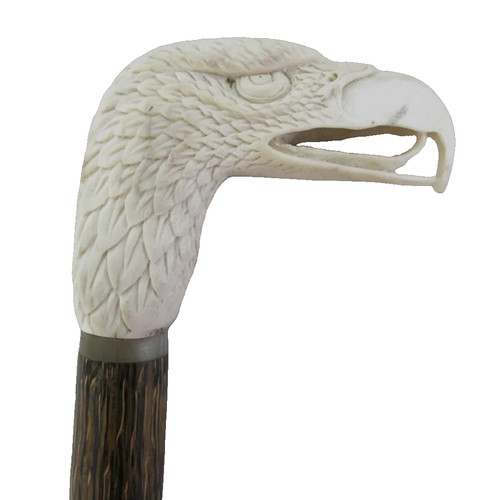 Eagle head finely carved - carved, deer