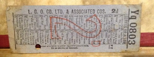 Bus ticket the - 1, ,