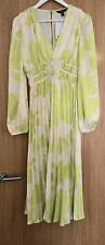 LIPSY DRESS SIZE 10 SATIN LIME