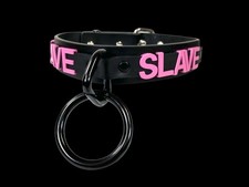Name Bondage Collar Black O