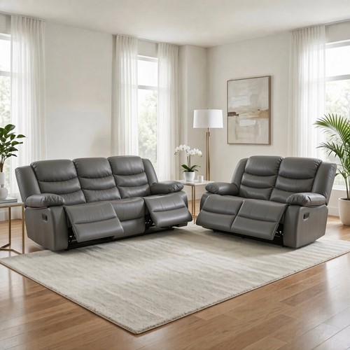 Roma leather recliner - leather,
