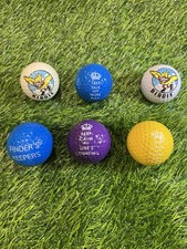 6 Novelty Golf Balls Birdie