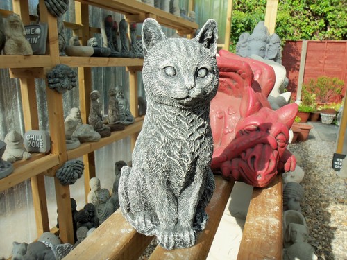 Concrete garden ornament - garden,