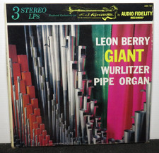 LEON BERRY GIANT WURLITZER PIPE ORGAN (VG+) BOX SET ASK-104 LP VINYL RECORD