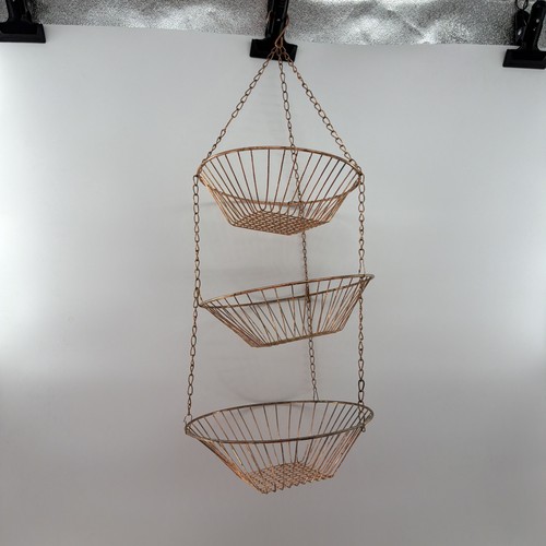 Vintage tier metal mesh wire - 3-tier,