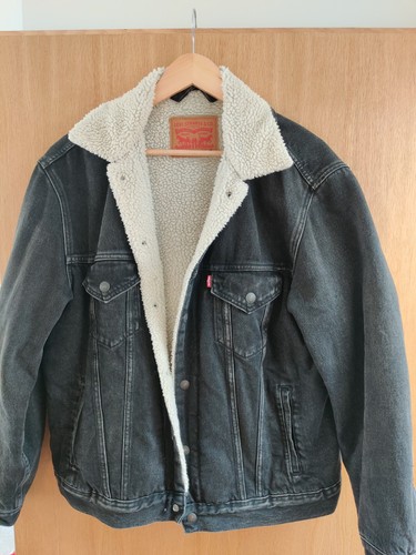 Levi trucker sherpa black - levi's,