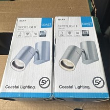 Outdoor Light Silver Islay Spot IP44 Stainless Steel Marine Grade Coast #R