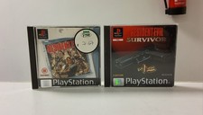 Resident Evil & ResidentEvil Survivor (Sony PlayStation 1, PS1) (L20)