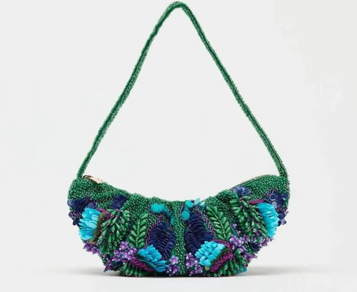 Zara beaded sequined shoulder - zara,