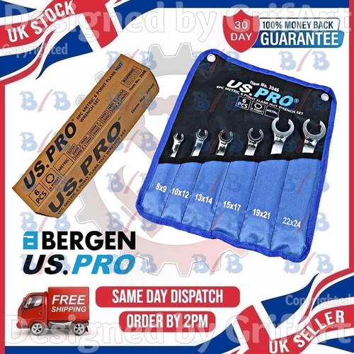 Pro 6pc flare nut spanners - pro,
