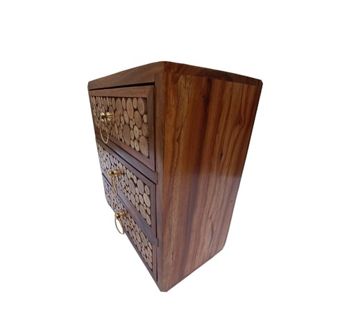 Wooden drawer desk organizer - 3-drawer,