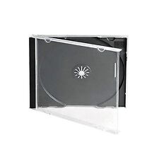 10 x Single Standard 10 mm CD Disc Jewel Case with Black Tray for 1 Disc