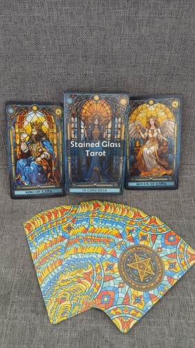 Stained glass tarot deck 78 - ​stained,
