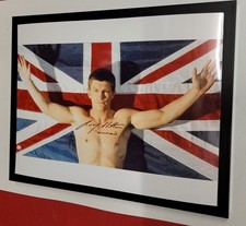 'RICKY HATTON' BRITISH BOXER A5 SIGNED FRAMED LTD EDITION PHOTO  MEMORABILIA £8