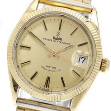 TUDOR Prince Oyster Date 7990/5 YG bezel gold Dial Automatic Men's Watch_910865