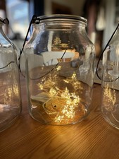 Glass Lanterns (Large x 3) with Handles Home Decor Wedding