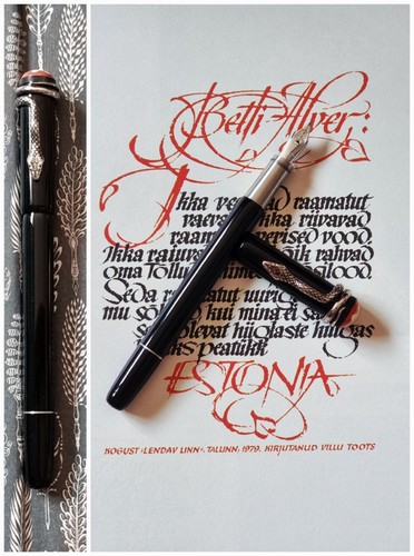 Montblanc rouge noir black - &,