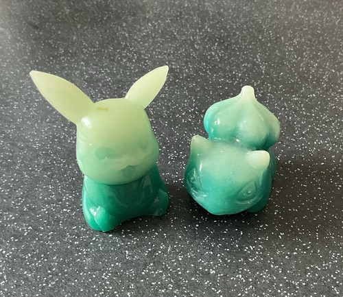 Luminous pokemon carvings - pokemon,