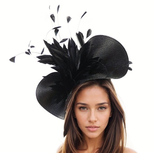 Black feather saucer disc - saucer,