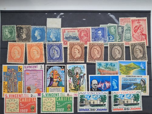 Stamps vincent stock cards - vincent,