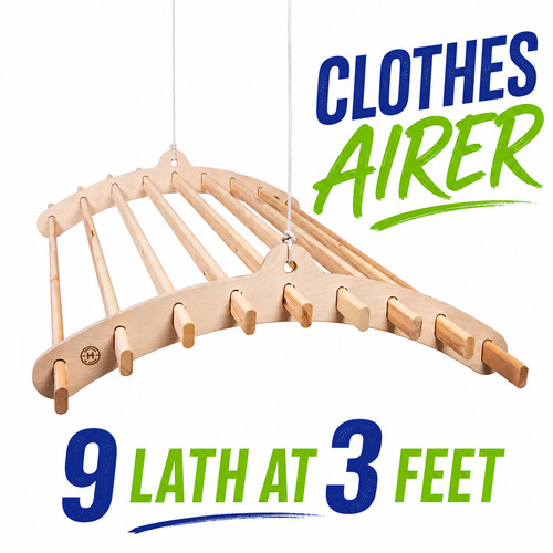 Lath ceiling clothes airer - lath,