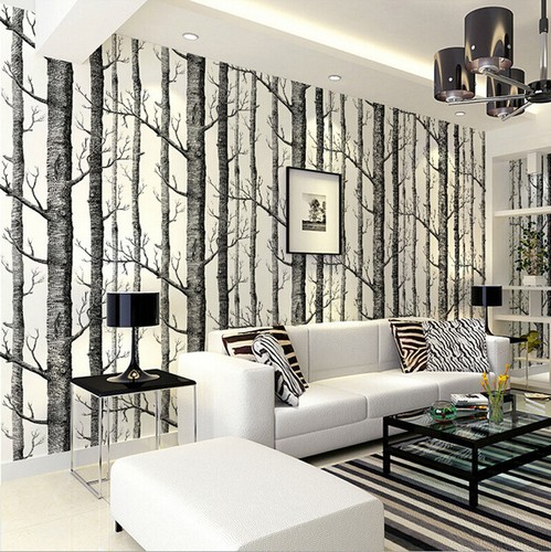 Black white birch - white, tree