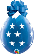 Qualatex 18" Clear Big Stars Stuffing Balloons x5
