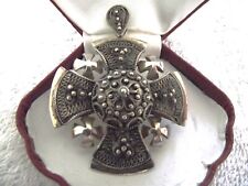 VINTAGE - STERLING SILVER JERUSALEM CROSS MALTESE CRUSADES