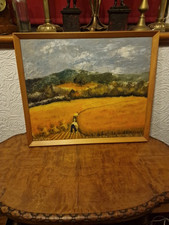 Middleton Oil On Board Mid 20th Century Impressionism Harvest