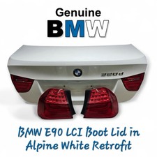 BMW E90 LCI Boot Lid in Alpine