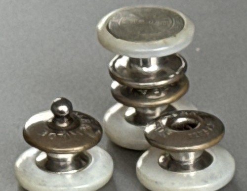 Vintage snap link cufflinks - snap,