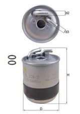 Fuel Filter MAHLE Fits