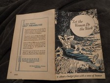 HOUSEHOLD FINANCE CO CHICAGO- LET THE WOMEN DO THE WORK  1935 BOOKLET