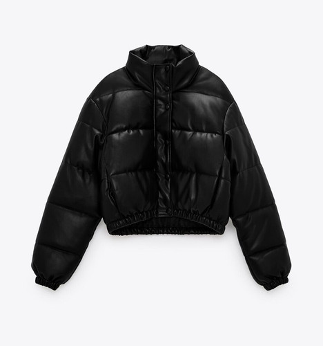 Brand new zara black faux - new,