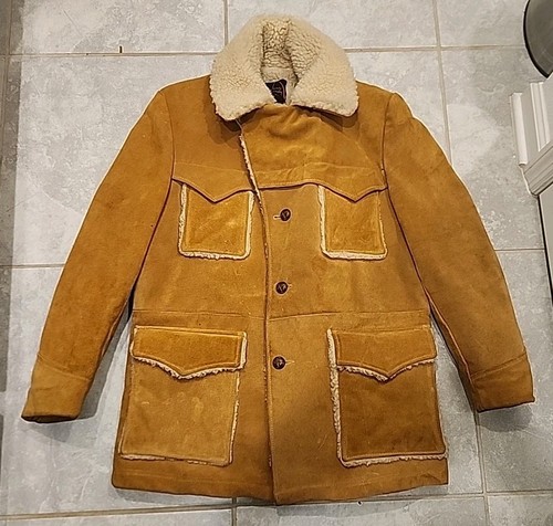 Vintage shearling leather - vintage,