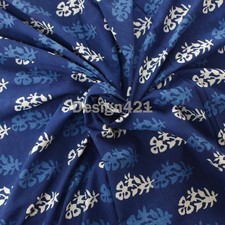Natural Indigo Floral Print