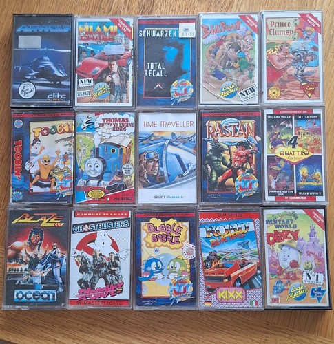15x commodore c64 games - commodore,